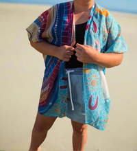 Load image into Gallery viewer, Shawl - ‘Layered Connection’ design