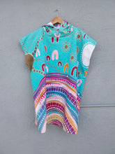 Load image into Gallery viewer, Kids Hooded Beach Towel - ‘Layered Connections’ design