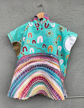 Load image into Gallery viewer, Kids Hooded Beach Towel - ‘Layered Connections’ design