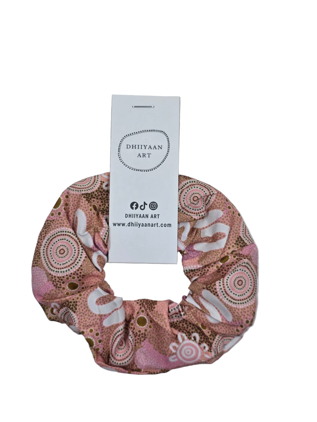 Scrunchie - Blessed (dusty pink & toasted almond)