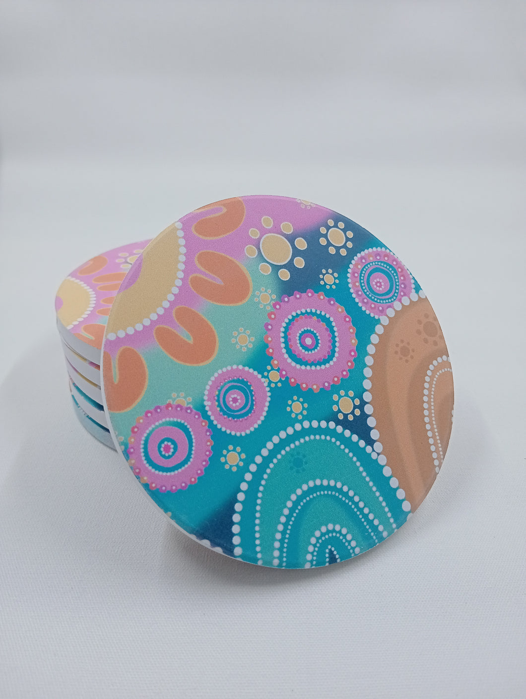 Ceramic Coasters (Colourful)