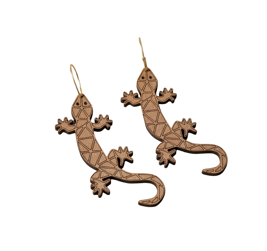 Lizard earrings