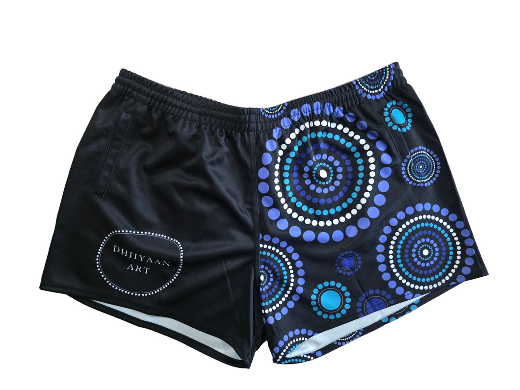 Footy Shorts - Blue