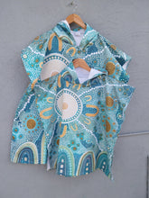 Load image into Gallery viewer, Kids Hooded Beach Towel - ‘Meaningful Connection’ design
